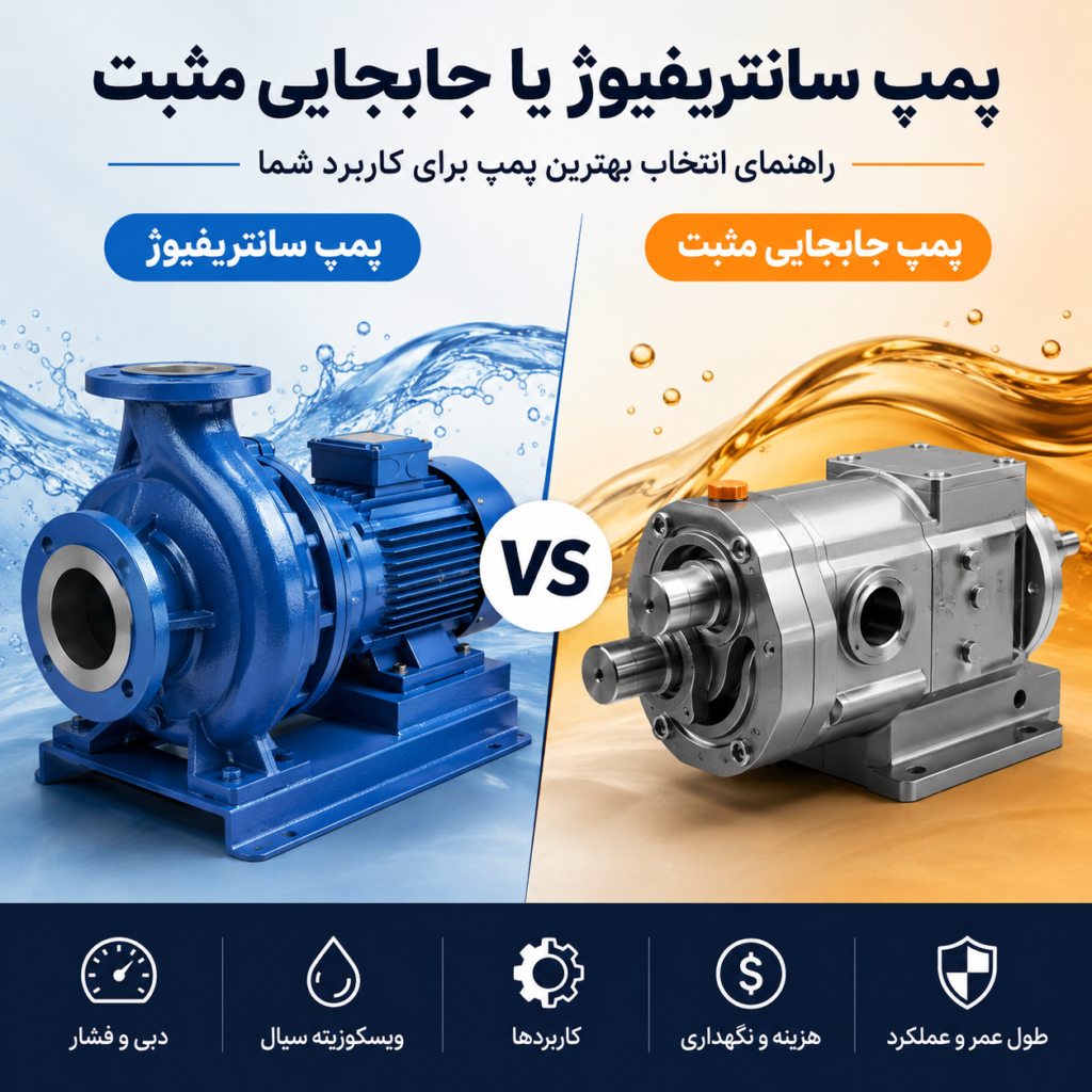 پمپ سانتریفیوژ یا جابجایی مثبت