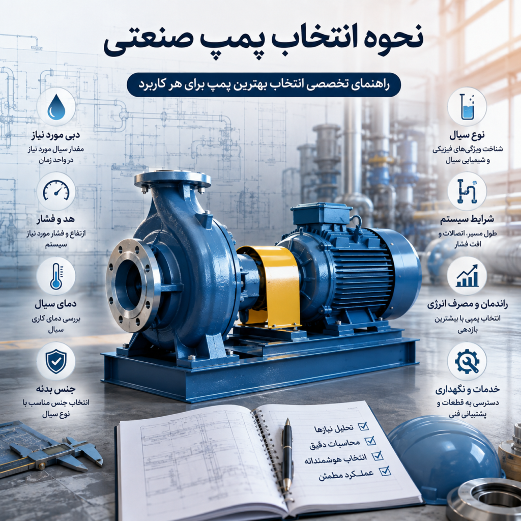 نحوه انتخاب پمپ صنعتی