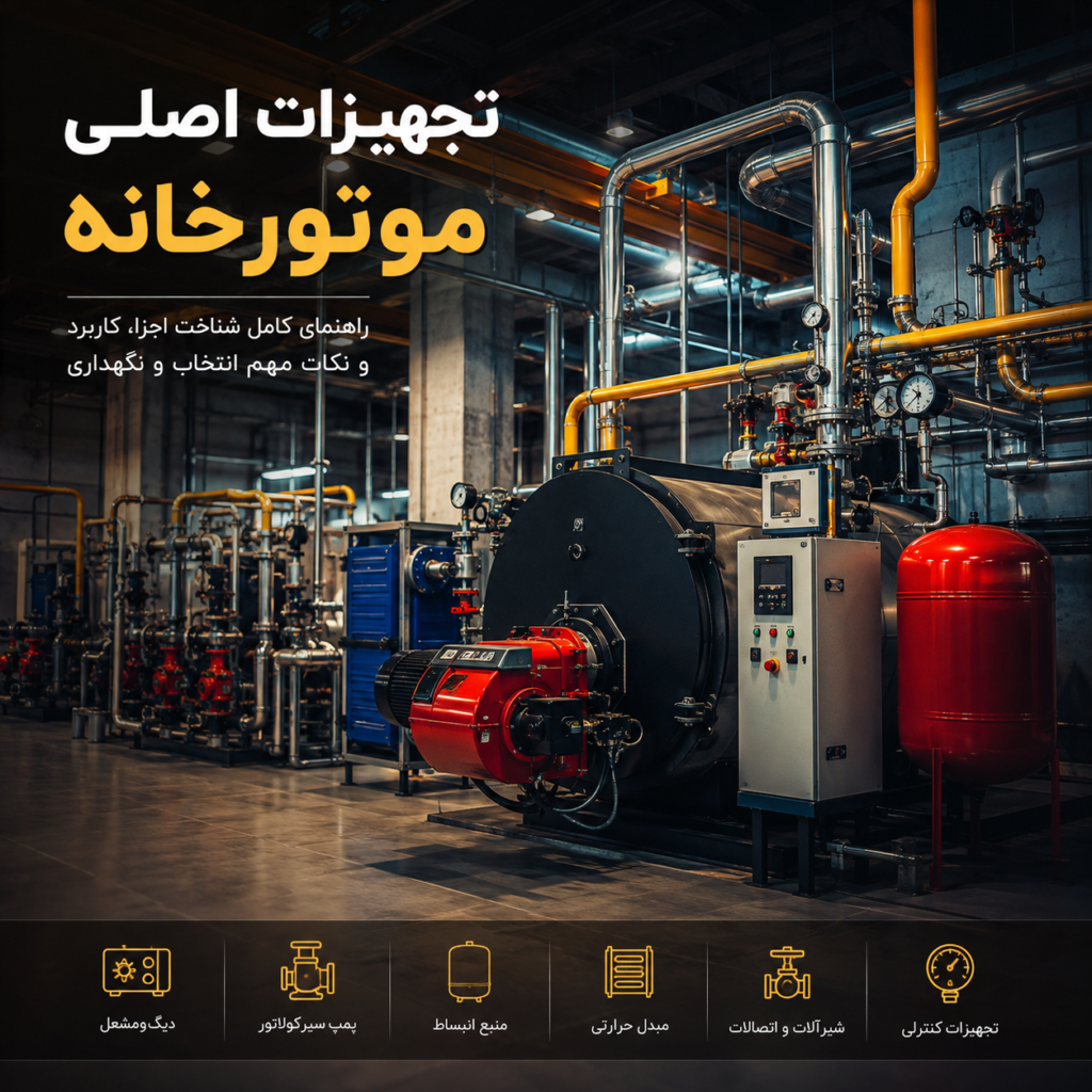 تجهیزات اصلی موتورخانه